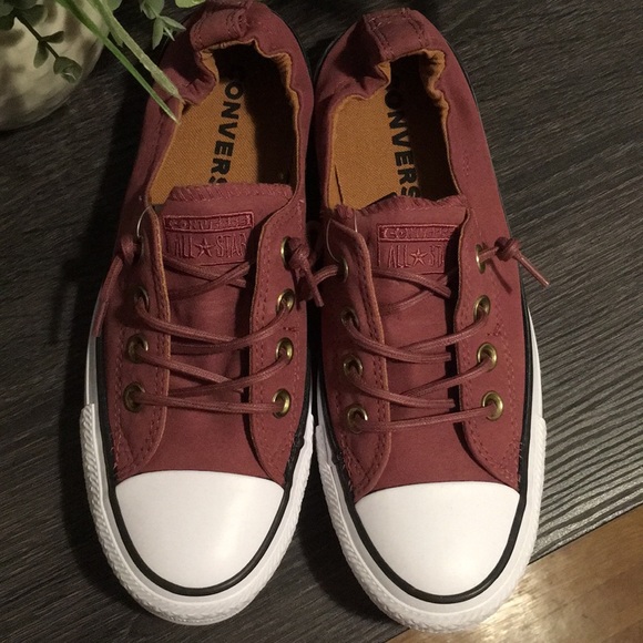 BRAND NEW Maroon Red Shoreline Converse 🌟 - Picture 2 of 6